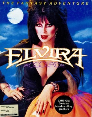 Elvira: Mistress of the Dark cover art for DOS