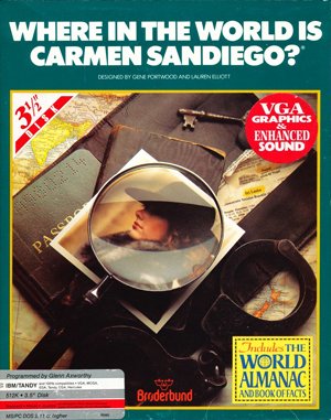 Where in the World is Carmen Sandiego? cover art for DOS