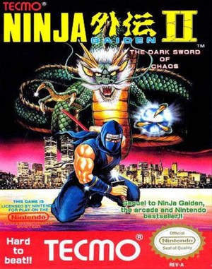 Ninja Gaiden II: The Dark Sword of Chaos cover art for Famicom