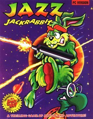 Jazz Jackrabbit cover art for DOS