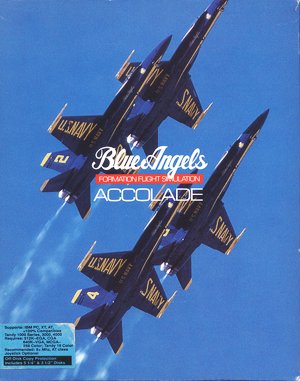 Blue Angels: Formation Flight Simulation cover art for DOS