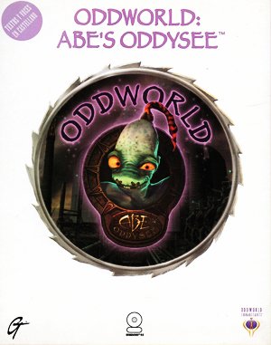 Oddworld: Abe’s Oddysee cover art for DOS