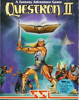 Questron II cover art for DOS