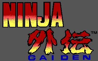 Ninja Gaiden cover art for DOS