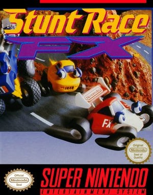 Stunt Race FX cover art for Super Famicom