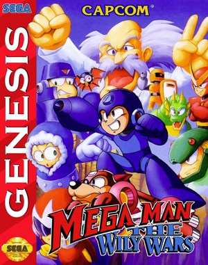 Mega Man: The Wily Wars cover art for Genesis