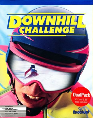 Downhill Challenge cover art for DOS