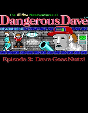 Dave Goes Nutz cover art for DOS