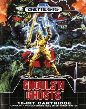 Ghouls ‘N Ghosts cover art for Genesis
