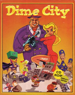 Dime City cover art for DOS