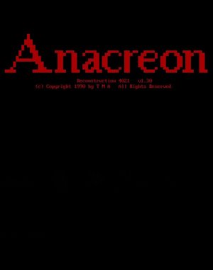 Anacreon: Reconstruction 4021 cover art for DOS