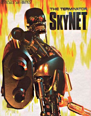 The Terminator: SkyNET cover art for DOS