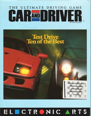 Car and Driver cover art for DOS