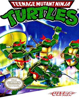 Teenage Mutant Ninja Turtles cover art for Famicom
