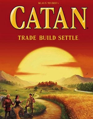 Settlers of Catan cover art for DOS