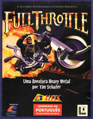 Full Throttle cover art for DOS