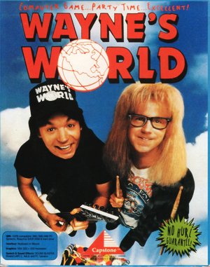 Wayne’s World cover art for DOS