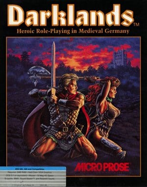 Darklands cover art for DOS