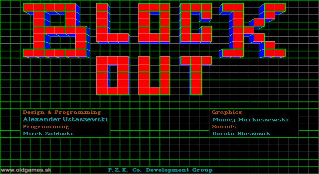 Blockout cover art for DOS