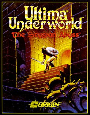 Ultima Underworld: The Stygian Abyss cover art for DOS