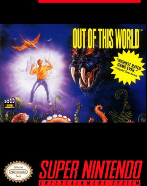 Out of This World cover art for Super Famicom