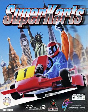 SuperKarts cover art for DOS