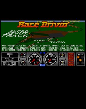Race Drivin’ cover art for DOS