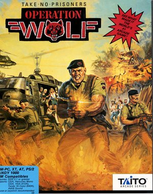 Operation Wolf cover art for DOS