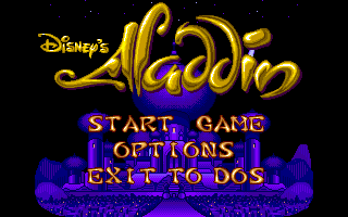 Aladdin, Disney's cover art for DOS