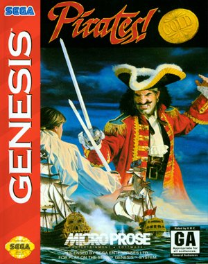 Pirates! Gold cover art for Genesis