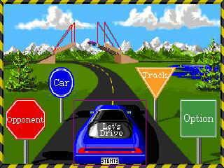 Stunts cover art for DOS