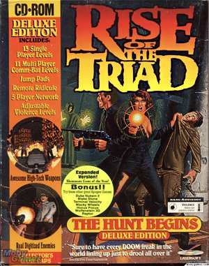Rise of the Triad: The HUNT Begins cover art for DOS