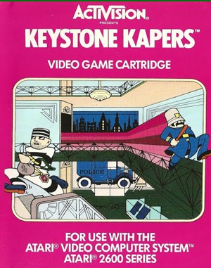 Keystone Kapers cover art for Atari 2600