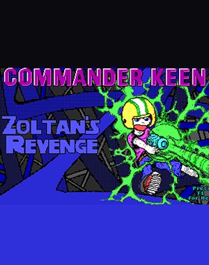 Commander Keen: Zoltan’s Revenge cover art for DOS