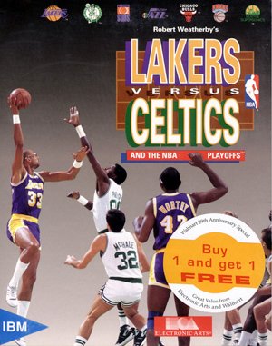 Lakers versus Celtics and the NBA Playoffs cover art for DOS