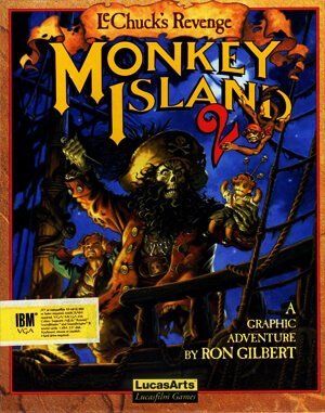 Monkey Island 2: LeChuck’s Revenge cover art for DOS
