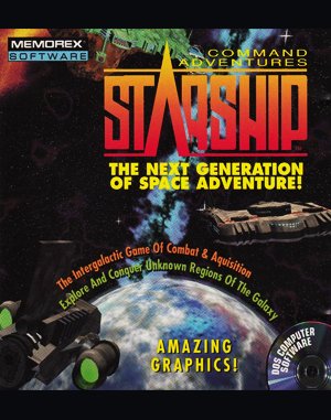 Command Adventures: Starship cover art for DOS