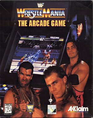 WWF WrestleMania cover art for DOS