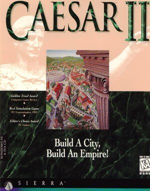 Caesar II cover art for DOS