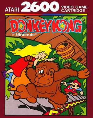 Donkey Kong cover art for Atari 2600