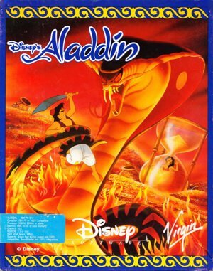 Disney’s Aladdin cover art for DOS