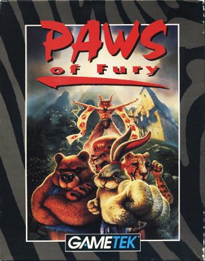 Brutal: Paws of Fury cover art for DOS