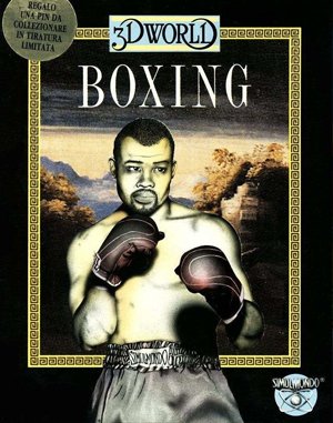 3D World Boxing cover art for DOS