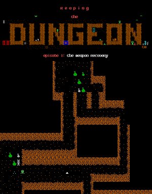 Reaping the Dungeon cover art for DOS