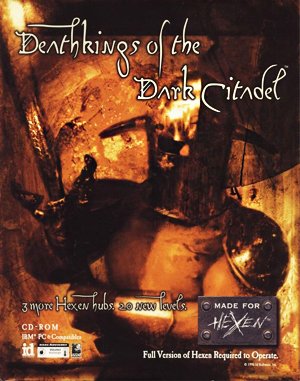 Hexen: Deathkings of the Dark Citadel cover art for DOS
