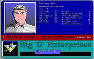 Sea Rogue cover art for DOS